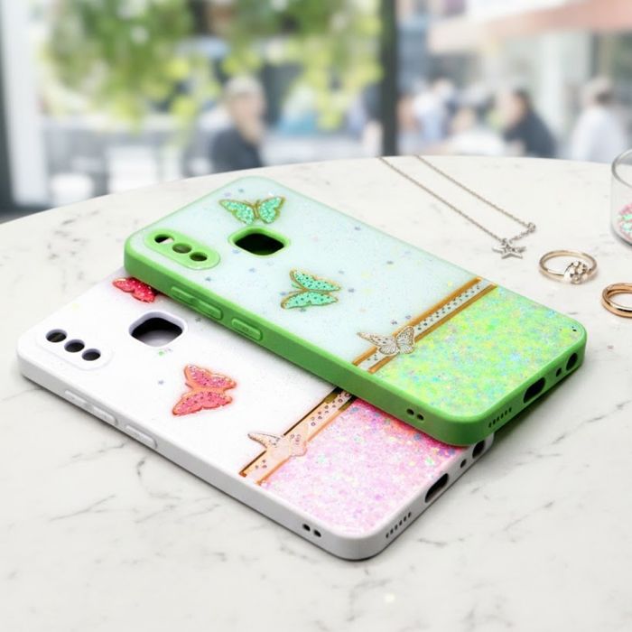 Vivo Y91 Glitter Flower Back Cover - Image 2 Vivo Y91 Glitter Flower Back Cover - Image 2