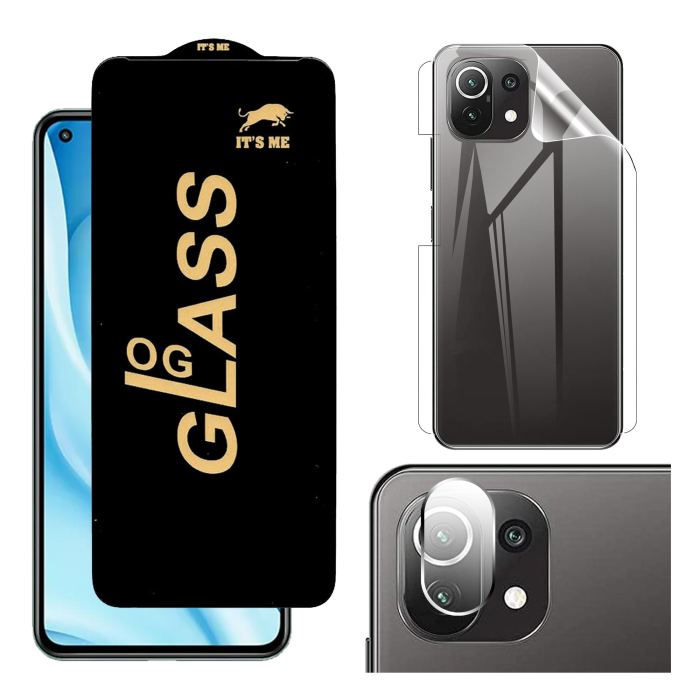 Xiaomi 11 Lite 360° Clear Kit: OG Glass + Back Jelly Camera Guard - Image 2 Xiaomi 11 Lite 360° Clear Kit: OG Glass + Back Jelly Camera Guard - Image 2