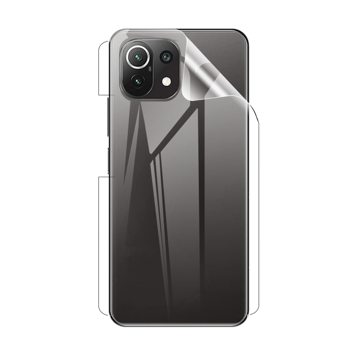 Xiaomi 11 Lite Back Clear Jelly Protector - Soft Hydrogel Film - Image 2 Xiaomi 11 Lite Back Clear Jelly Protector - Soft Hydrogel Film - Image 2