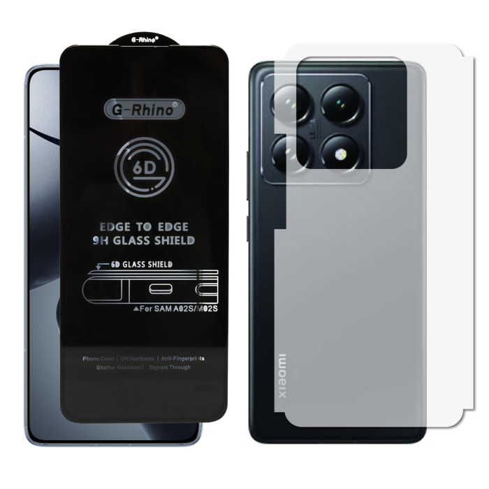 Xiaomi 14T Combo: OG Glass Screen Protector + Carbon Back Skin - Image 2 Xiaomi 14T Combo: OG Glass Screen Protector + Carbon Back Skin - Image 2