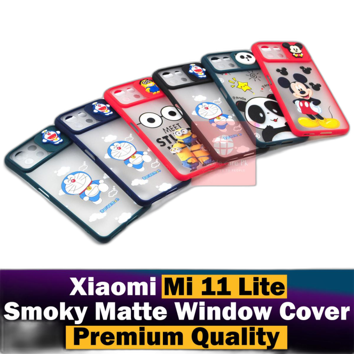 Xiaomi Mi 11 Lite Back Cover Smoky Matte Window Shutter Mi 11 Lite Case For Girls - Image 2 Xiaomi Mi 11 Lite Back Cover Smoky Matte Window Shutter Mi 11 Lite Case For Girls - Image 2