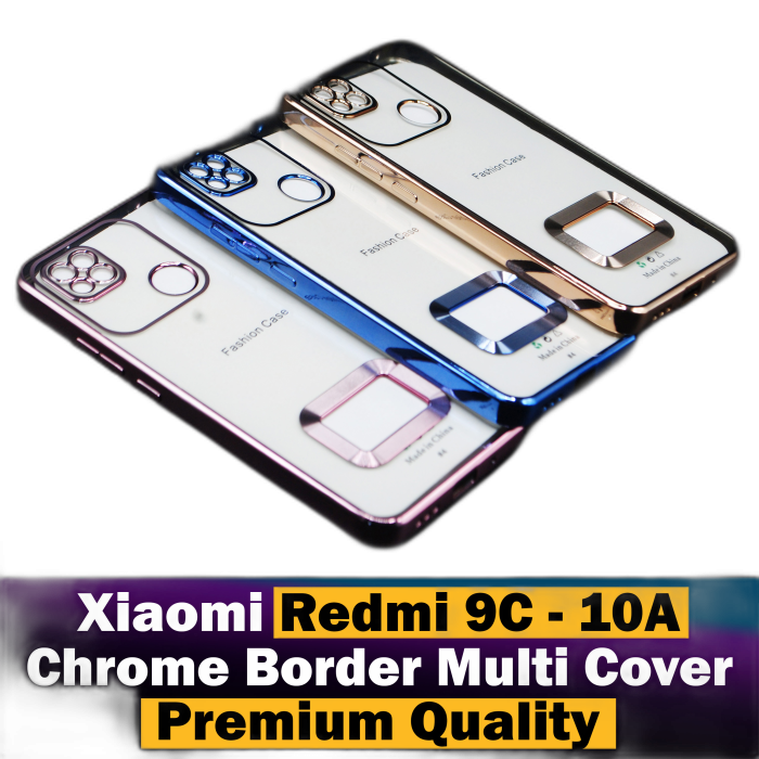 Xiaomi Redmi 10A Back Cover Soft Multi Chrome Border Camera Protection Cover For Xiaomi Redmi 10A - Image 2 Xiaomi Redmi 10A Back Cover Soft Multi Chrome Border Camera Protection Cover For Xiaomi Redmi 10A - Image 2