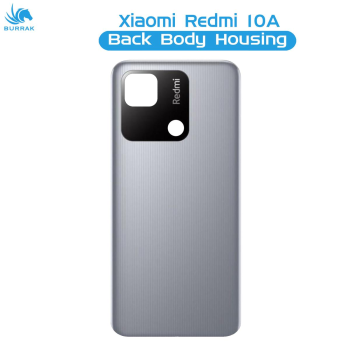 Xiaomi Redmi 10A Rear Back Body Casing Housing Replacement Battery Back Door For Xiaomi Redmi 10A - Grey - Image 2 Xiaomi Redmi 10A Rear Back Body Casing Housing Replacement Battery Back Door For Xiaomi Redmi 10A - Grey - Image 2
