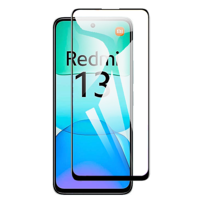Xiaomi Redmi 13 Full Screen Protector 9D Tempered Glass Protector For Xiaomi Redmi 13 - Image 2 Xiaomi Redmi 13 Full Screen Protector 9D Tempered Glass Protector For Xiaomi Redmi 13 - Image 2