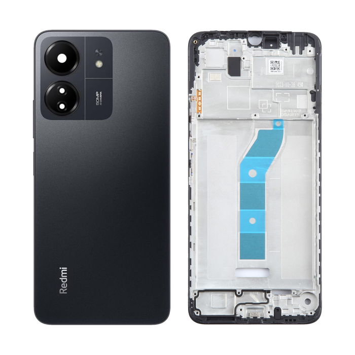 Xiaomi Redmi 13C Rear Complete Body Casing Housing Replacement For Redmi 13C - Black - Image 2 Xiaomi Redmi 13C Rear Complete Body Casing Housing Replacement For Redmi 13C - Black - Image 2