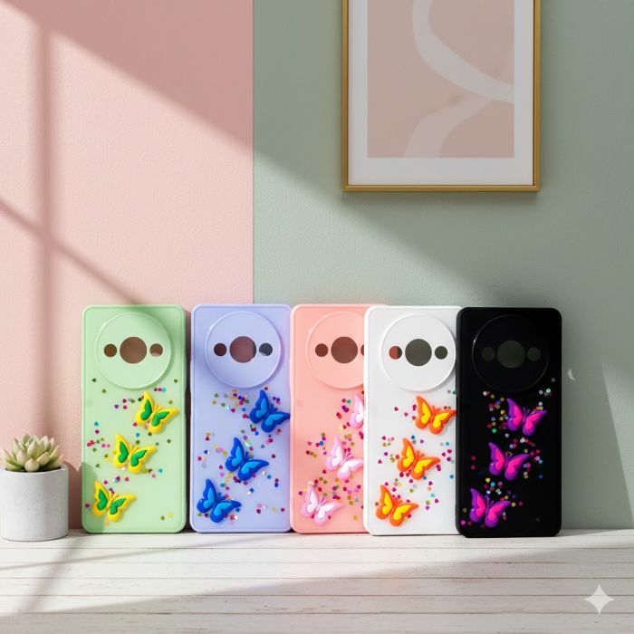 Xiaomi Redmi A3 Back Cover Fancy Still Glitter Style Cover Case For Xiaomi Redmi A3 - Image 2 Xiaomi Redmi A3 Back Cover Fancy Still Glitter Style Cover Case For Xiaomi Redmi A3 - Image 2