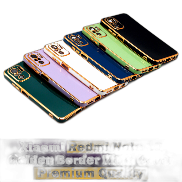 Xiaomi Redmi Note 10 Soft Multi Golden Border Camera Protection Cover - Image 2 Xiaomi Redmi Note 10 Soft Multi Golden Border Camera Protection Cover - Image 2
