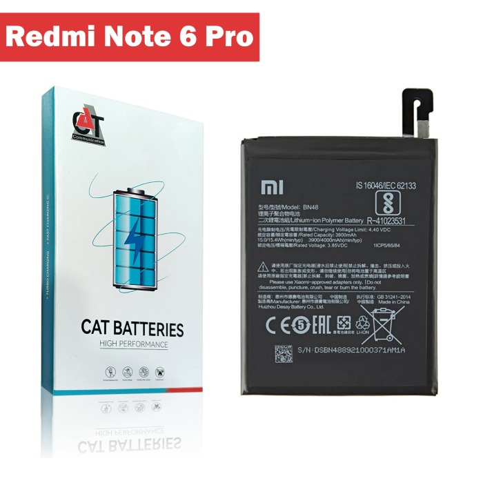 Xiaomi Redmi Note 6 Pro Battery Replacement - CAT 4000mAh (BN48) - Image 2 Xiaomi Redmi Note 6 Pro Battery Replacement - CAT 4000mAh (BN48) - Image 2