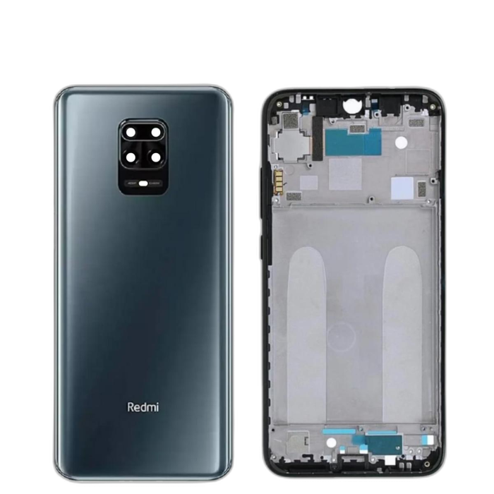 Xiaomi Redmi Note 9s Housing Middle Frame With Side Button and Camera Lens Complete Body Casing Replacement For Redmi Note 9s - Grey - Image 2 Xiaomi Redmi Note 9s Housing Middle Frame With Side Button and Camera Lens Complete Body Casing Replacement For Redmi Note 9s - Grey - Image 2