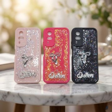 Vivo Y51s Queen Still Glitter Case Glossy Finish