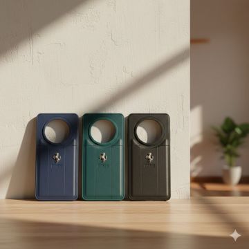 Premium Leather Type Soft Silicone Protective Case for Oppo Reno 14F