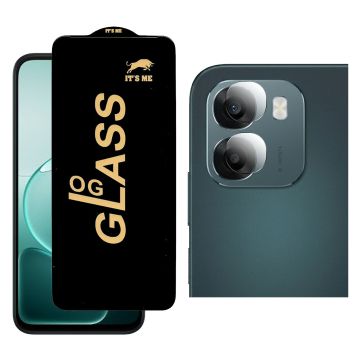 Oppo a6 HD OG Premium Quality Glass + 9H Back Camera Lens Protector 2-in-1 Deal