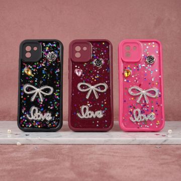 Samsung Galaxy A03 Back Cover – Glitter Love Multicolor
