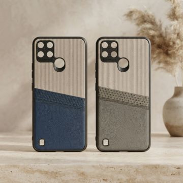 Realme C25Y Case Multicolor Dual Tone Premium Soft Leather Back Cover