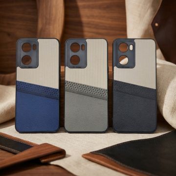 Oppo A57 2016 Case Multicolor Dual Tone Premium Soft Leather Back Cover