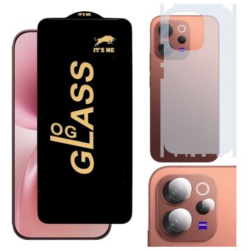 3-in-1 Full Protection for Vivo V70: HD + Matte + Camera