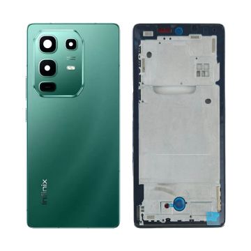 Infinix Note 50 Full Body Housing - Complete Casing with Middle Frame, Back Door, Buttons & Lens - green