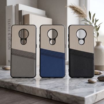 Nokia 7.2 Back Cover – Leather Dual Tone