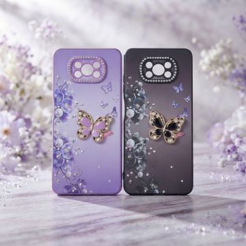 Xiaomi Poco X3 Pro Elegant Stone Printed Butterfly Shining Phone Case