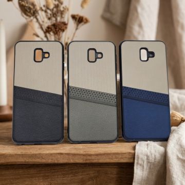 Samsung J6 Plus Case Multicolor Dual Tone Premium Soft Leather Back Cover