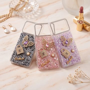 Infinix Note 40 Golden Motif Glitter Case Premium Quality Luxury Back Cover
