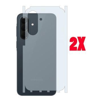 Samsung a37 Carbon Fiber Back Matte Film Anti-Scratch Soft Skin - 2Pcs 