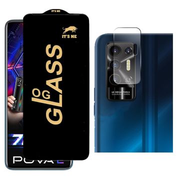 2-in-1 Protection for Tecno pova 2: HD Glass + Camera Protector