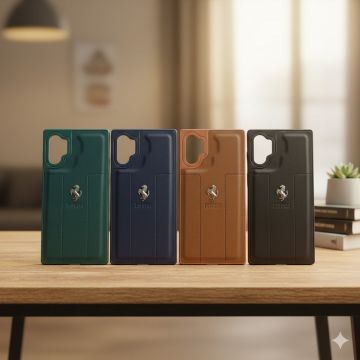 Premium Leather Type Soft Silicone Protective Case for Samsung Galaxy Note 10 Plus