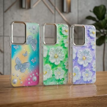 Infinix Hot 70 Butterfly Case Premium Glitter Shiny Printed Cover