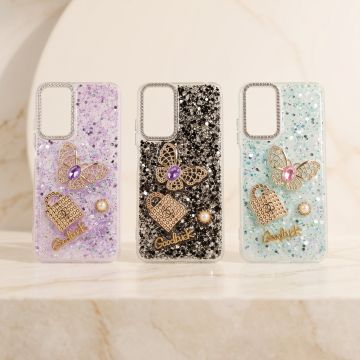 Xiaomi Redmi Note 11 Golden Motif Glitter Case Premium Quality Luxury Back Cover