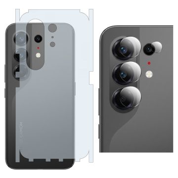 Tecno Camon 50 ultra Back Matte Thin Sheet Protector + 9H Back Camera Lens Protector 2-in-1 Back Protection Bundle