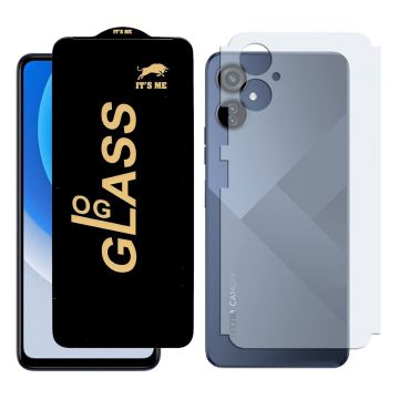 2-in-1 360 Protection for Tecno camon 19 neo: HD Glass + Back Matte