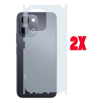 (2-Pack) Carbon Fiber Back Matte Film for Vivo Y31d