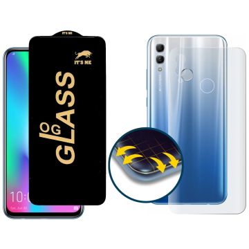 2-in-1 360 Protection for Honor 10 lite: HD Glass + Back Matte
