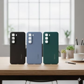 Premium Infinix Hot 60 Pro Plus Soft TPU Back Case Official Spigen Design Multicolor