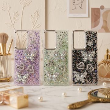 Ultimate Samsung S22 Ultra Butterfly Glitter Accessory for Modern Women