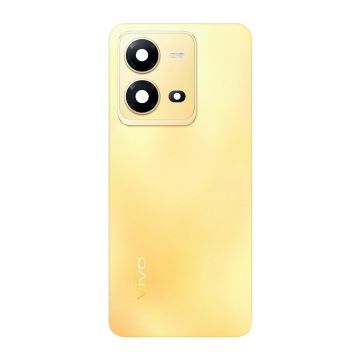 Vivo V25 Back Battery Door with Camera Lens Glass - Golden