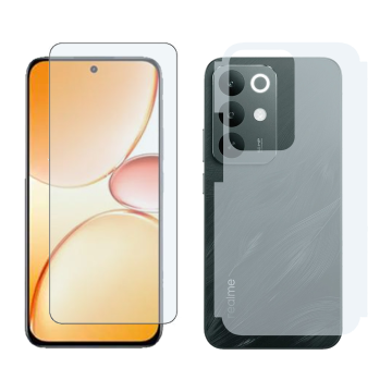2-in-1 360 Pack for Realme C85: Gorilla Glass + Back Matte - Image 2