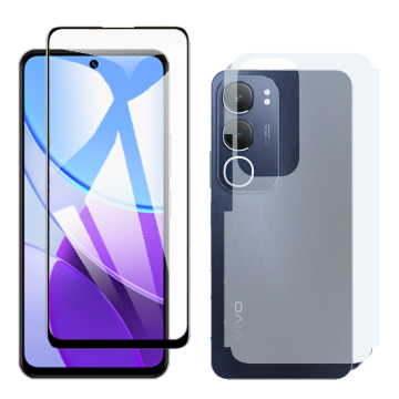 2-in-1 360 Protection Pack for Vivo Y19s Pro: 9D + Matte - Image 2