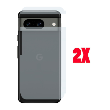 (2-Pack) Google Pixel 8 Back Protector Carbon Fiber Matte Sheet - Image 2