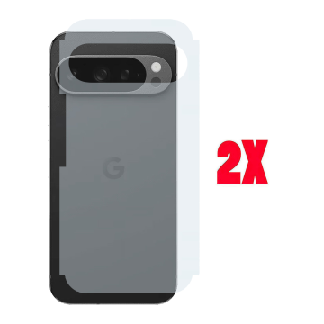 (2-Pack) Google Pixel 9 Pro XL Back Protector Carbon Fiber Matte Sheet - Image 2