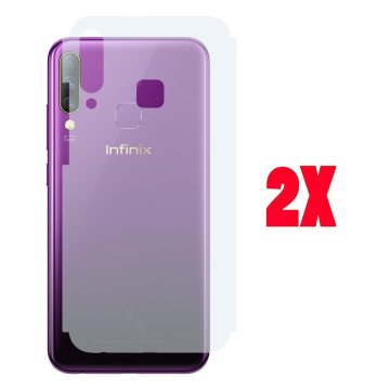 (2-Pack) Infinix S4 Back Protector Carbon Fiber Matte Sheet - Image 2