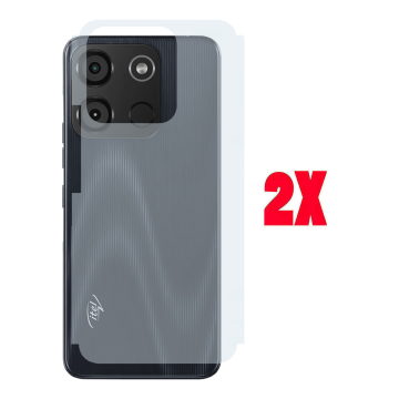 (2-Pack) iTel A60 Back Protector Carbon Fiber Matte Sheet - Image 2