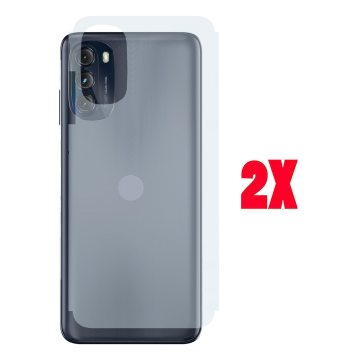 (2-Pack) Moto G 5G (2022) Back Protector Carbon Fiber Matte Sheet - Image 2
