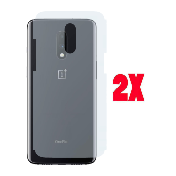 (2-Pack) OnePlus 7 Back Protector Carbon Fiber Matte Sheet - Image 2