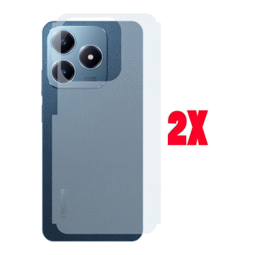 (2-Pack) Realme C63 Back Protector Carbon Fiber Matte Sheet - Image 2