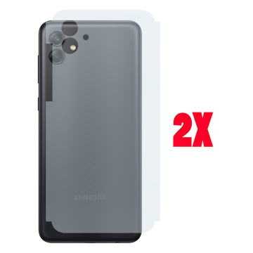 (2-Pack) Samsung A04e Back Protector Carbon Fiber Matte Sheet - Image 2