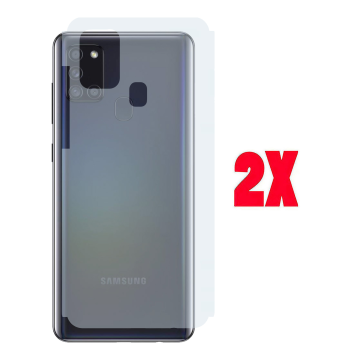 (2-Pack) Samsung A21 Back Protector Carbon Fiber Matte Sheet - Image 2