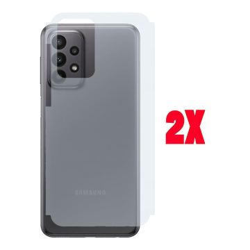 (2-Pack) Samsung A23 5G Back Protector Carbon Fiber Matte Sheet - Image 2