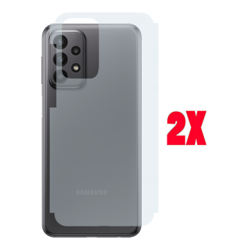 (2-Pack) Samsung A23 Back Protector Carbon Fiber Matte Sheet - Image 2